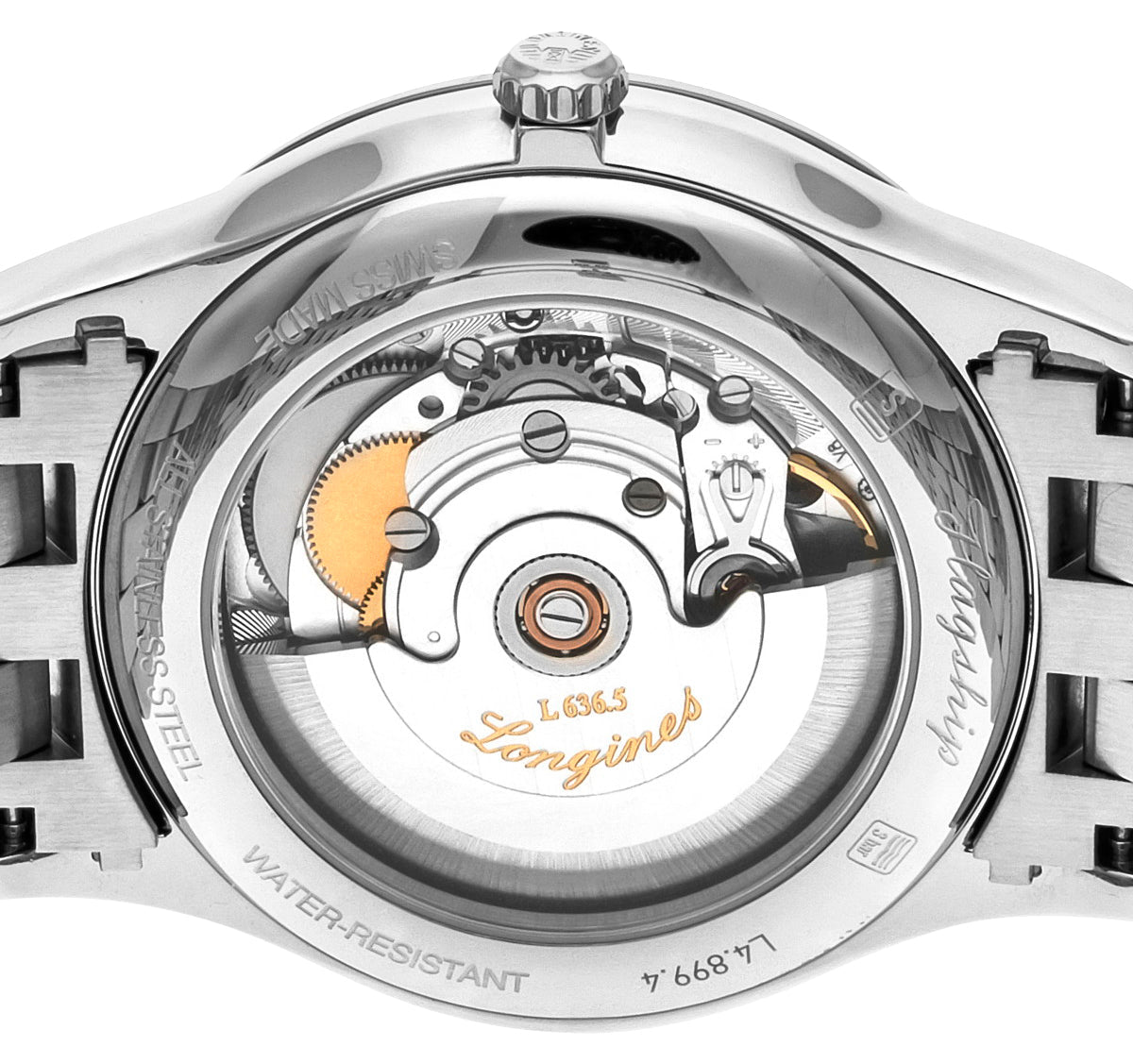 Longines Flagship Automatic Stainless Steel White Dial Day/Date Mens Watch L4.899.4.21.6 wholesalehk.shop
