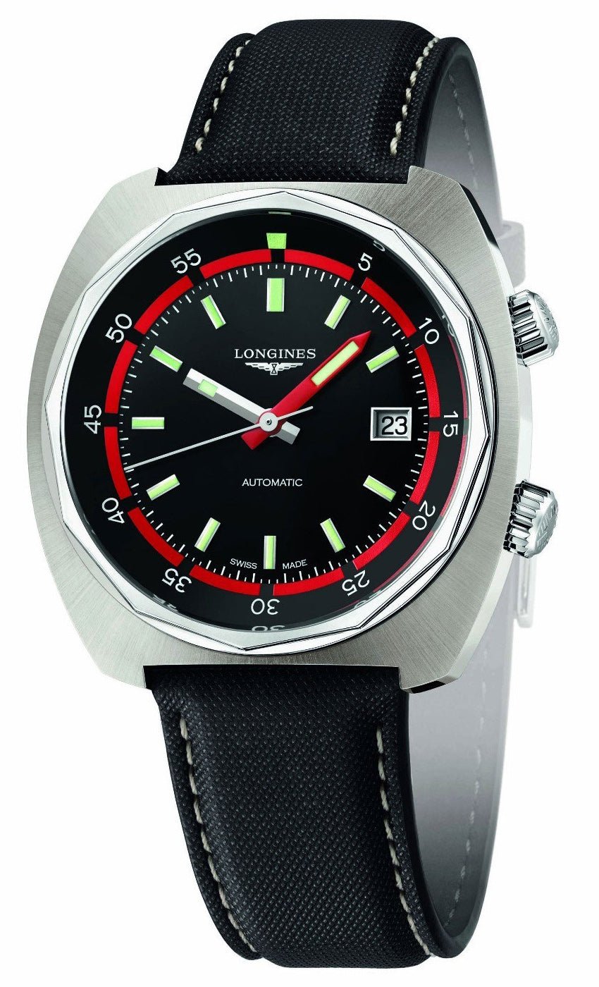 Longines Heritage Diver Automatic Steel Mens Strap Watch Calendar L2.795.4.52.0 wholesalehk.shop