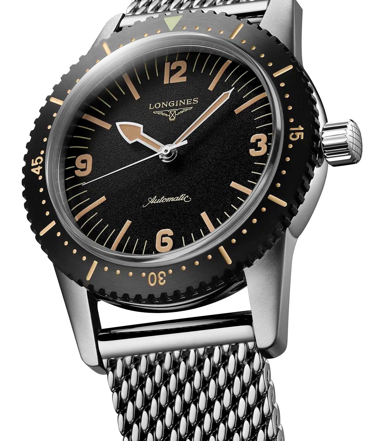 Longines Heritage Skin Diver Automatic Stainless Steel Black Dial Mens Watch L2.822.4.56.6 wholesalehk.shop