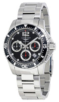 Longines HydroConquest Automatic Chronograph Stainless Steel Black Dial Date Divers Mens Watch L3.744.4.56.6 wholesalehk.shop