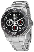 Longines HydroConquest Automatic Chronograph Stainless Steel Black Dial Date Divers Mens Watch L3.883.4.56.6 wholesalehk.shop