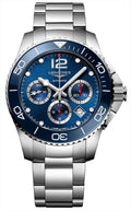 Longines HydroConquest Automatic Chronograph Stainless Steel Blue Dial Date Divers Mens Watch L3.883.4.96.6 wholesalehk.shop
