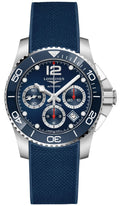 Longines HydroConquest Automatic Chronograph Stainless Steel Blue Rubber Strap Blue Dial Date Divers Mens Watch L3.783.4.96.9 wholesalehk.shop