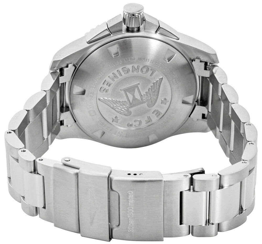 Longines HydroConquest Automatic Chronograph Stainless Steel Gray Dial Date Divers Mens Watch L3.883.4.76.6 wholesalehk.shop