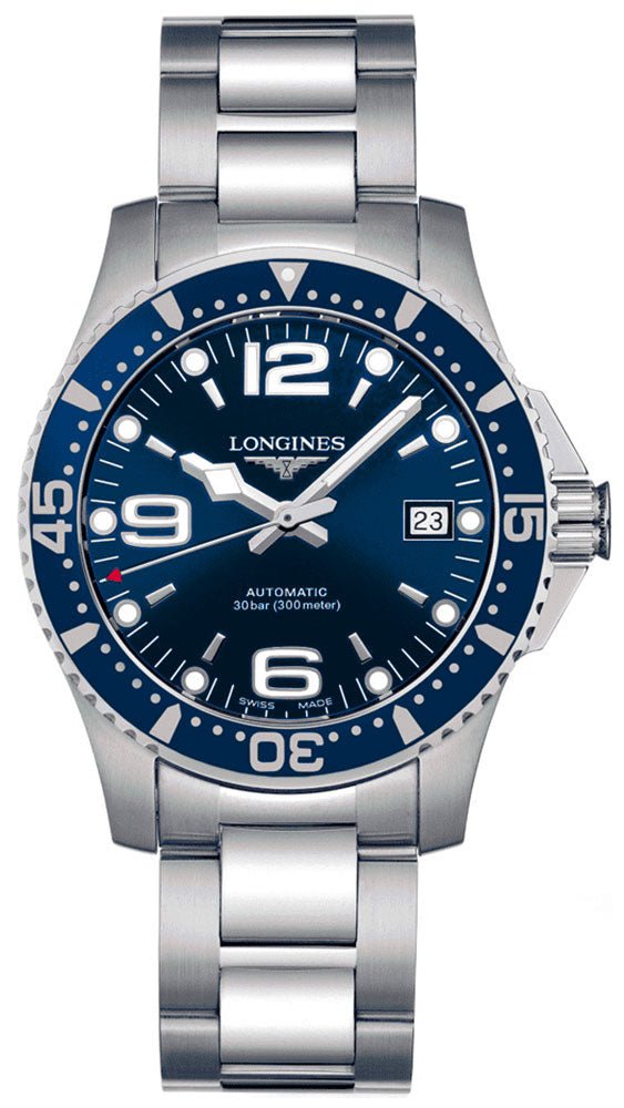 Longines HydroConquest Automatic Stainless Steel Blue Dial Date Divers Mens Watch L3.641.4.96.6 wholesalehk.shop