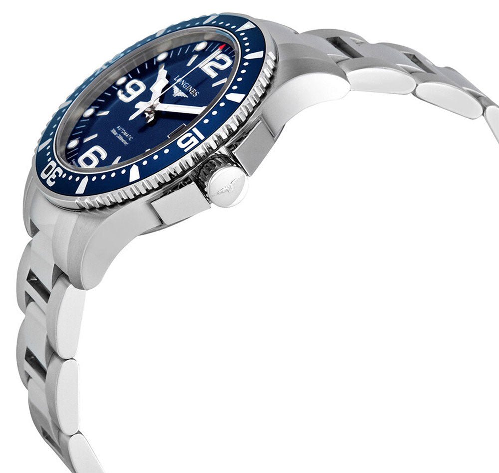 Longines HydroConquest Automatic Stainless Steel Blue Dial Date Divers Mens Watch L3.641.4.96.6 wholesalehk.shop