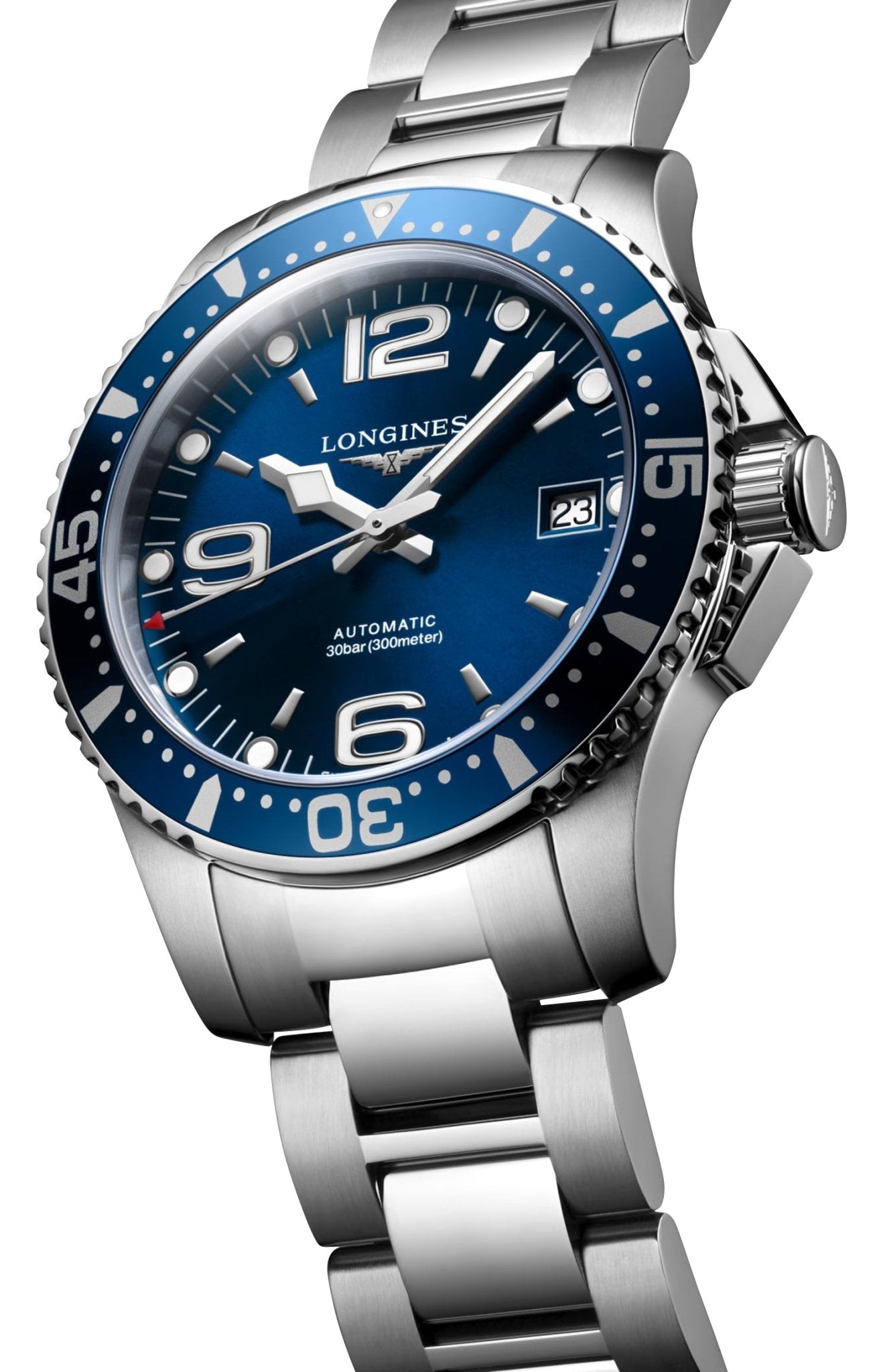 Longines HydroConquest Automatic Stainless Steel Blue Dial Date Divers Mens Watch L3.741.4.96.6 wholesalehk.shop