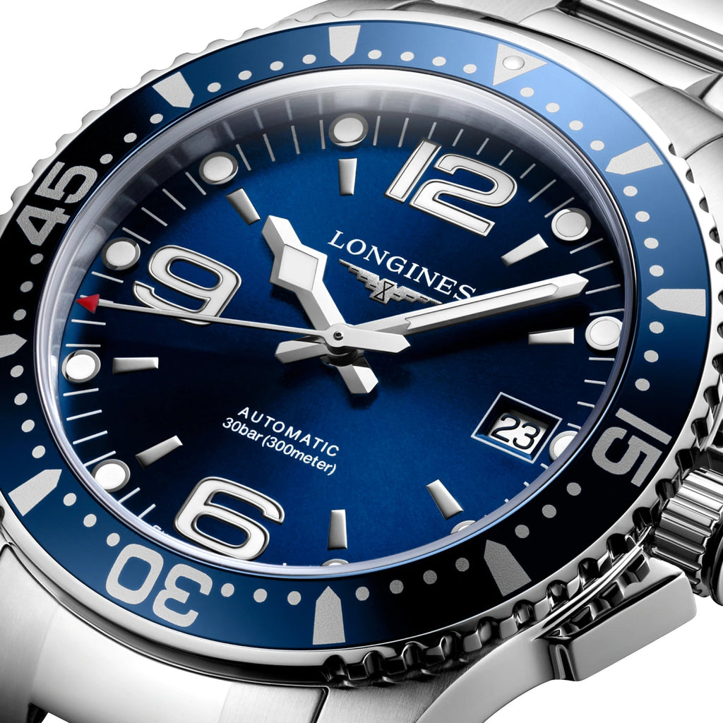 Longines HydroConquest Automatic Stainless Steel Blue Dial Date Divers Mens Watch L3.741.4.96.6 wholesalehk.shop