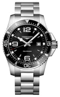 Longines HydroConquest Stainless Steel Black Dial Date Divers Quartz Mens Watch L3.840.4.56.6 wholesalehk.shop
