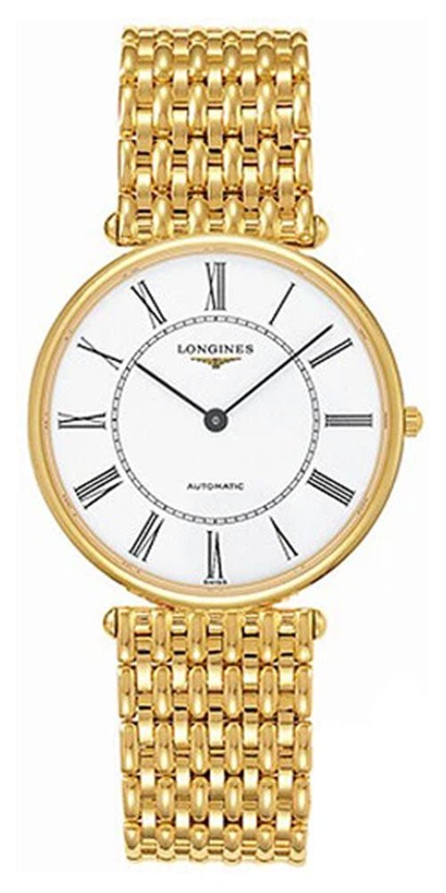 Longines La Grande Classique 18K Yellow Gold Automatic White Dial Unisex Watch L4.738.6.11.6 wholesalehk.shop