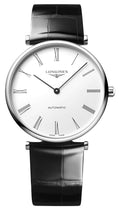 Longines La Grande Classique Automatic Stainless Steel White Dial Black Leather Strap Mens Watch L4.918.4.11.2 wholesalehk.shop