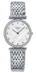 Longines La Grande Classique Diamonds Mother-of-Pearl Dial Stainless Steel Womens Watch L4.513.0.87.6 wholesalehk.shop