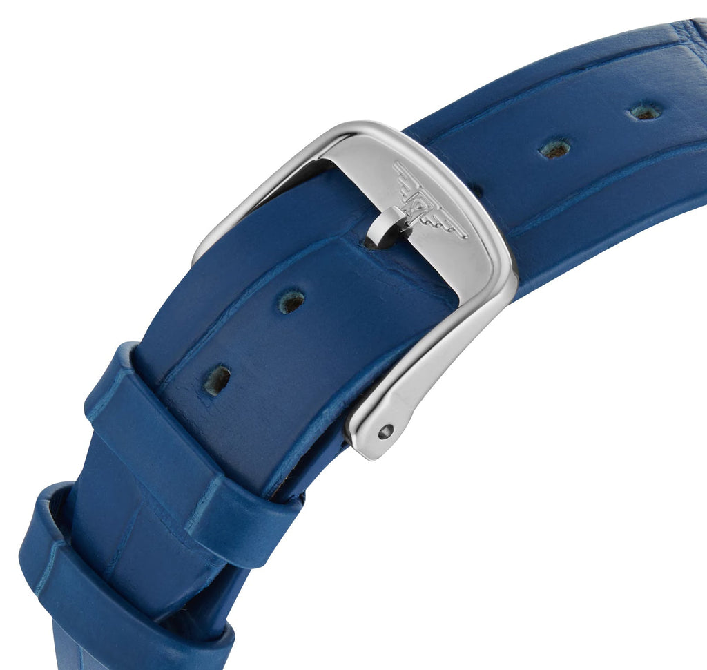 Longines La Grande Classique Monochrome Stainless Steel Blue Dial Blue Leather Strap Diamonds Quartz Womens Watch L4.523.0.90.2 wholesalehk.shop