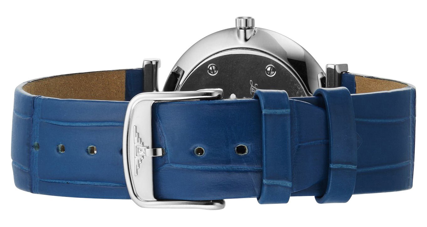 Longines La Grande Classique Monochrome Stainless Steel Blue Dial Blue Leather Strap Diamonds Quartz Womens Watch L4.523.0.90.2 wholesalehk.shop