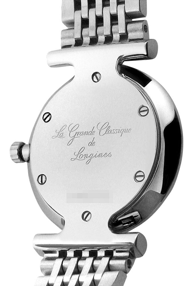 Longines La Grande Classique Stainless Steel Black Dial Diamonds Quartz Womens Watch L4.515.0.58.6 wholesalehk.shop