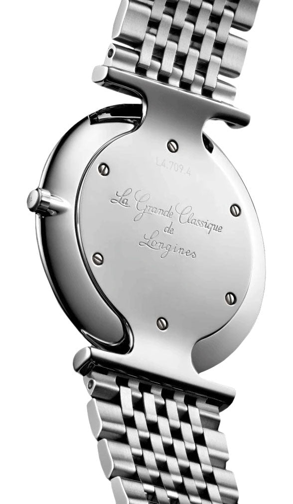 Longines La Grande Classique Stainless Steel Black Dial Diamonds Quartz Womens Watch L4.709.4.55.6 wholesalehk.shop