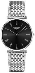 Longines La Grande Classique Stainless Steel Black Dial Quartz Mens Watch L4.766.4.51.6 wholesalehk.shop