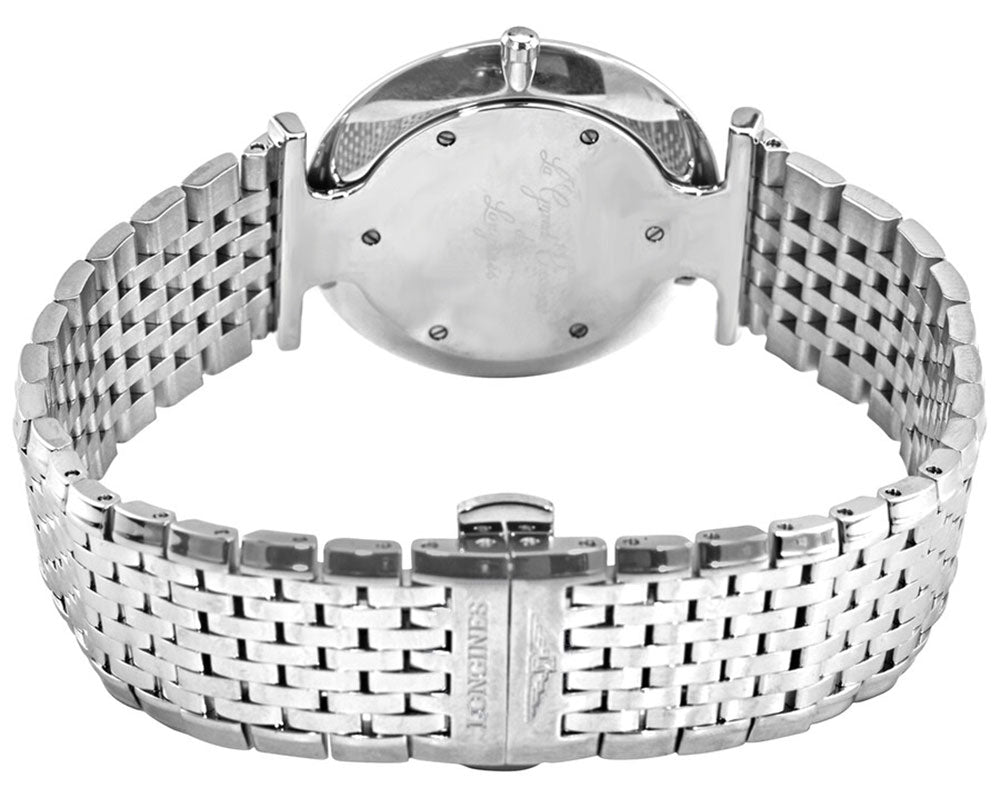 Longines La Grande Classique Stainless Steel Blue Dial Diamonds Quartz Womens Watch L4.709.4.97.6 wholesalehk.shop
