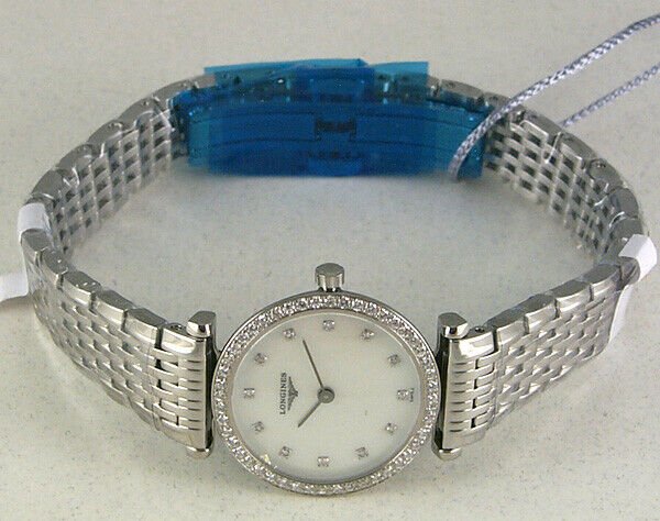 Longines La Grande Classique Stainless Steel & Diamond Womens Luxury Watch MOP L4.241.0.80.6 wholesalehk.shop
