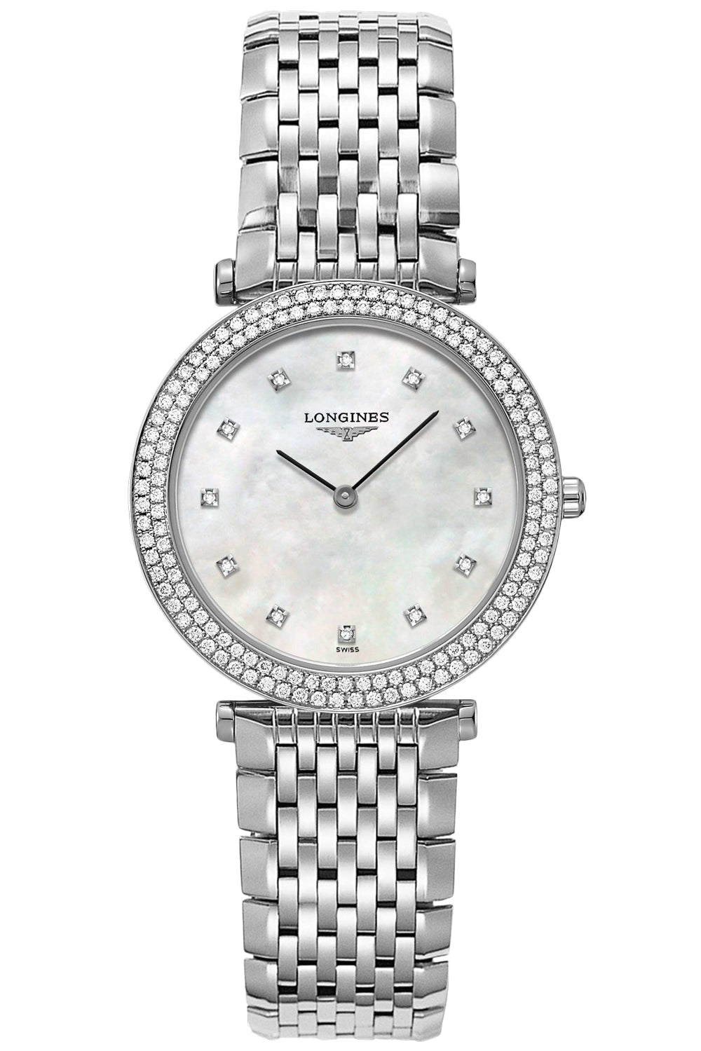 Longines La Grande Classique Stainless Steel & Diamond Womens Watch L4.515.0.87.6 wholesalehk.shop