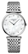 Longines La Grande Classique Stainless Steel Mother-Of-Pearl Dial Diamonds Quartz Womens Watch L4.709.4.88.6 wholesalehk.shop