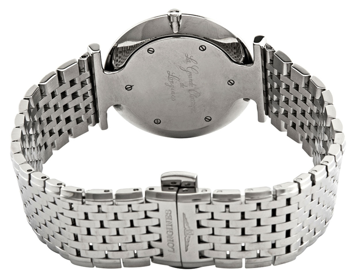 Longines La Grande Classique Stainless Steel Mother-Of-Pearl Dial Diamonds Quartz Womens Watch L4.709.4.88.6 wholesalehk.shop