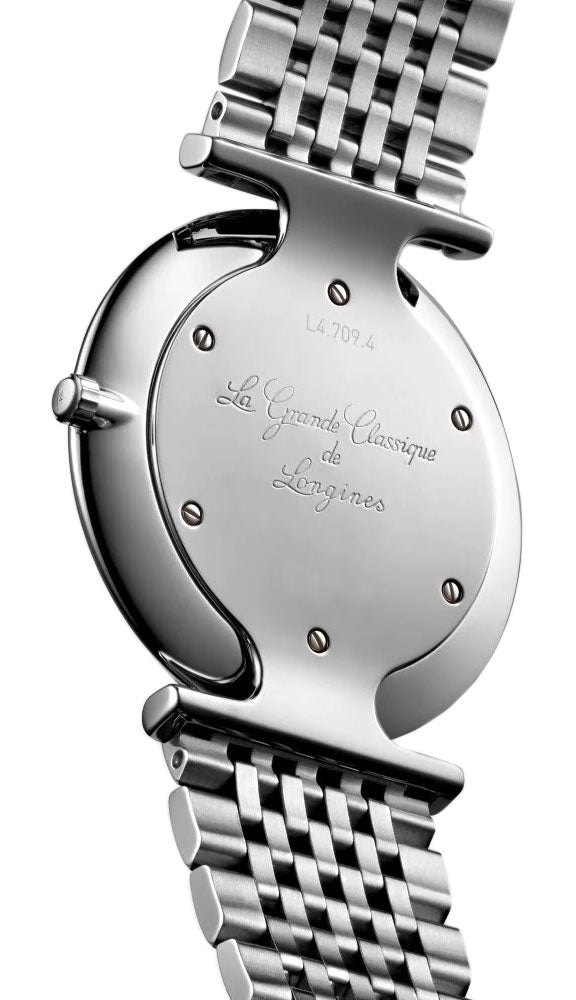 Longines La Grande Classique Stainless Steel Mother-Of-Pearl Dial Diamonds Quartz Womens Watch L4.709.4.88.6 wholesalehk.shop