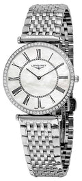 Longines La Grande Classique Stainless Steel Mother-Of-Pearl Dial Diamonds Quartz Womens Watch L4.741.0.99.6 wholesalehk.shop