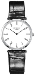 Longines La Grande Classique Stainless Steel White Dial Black Leather Strap Quartz Womens Watch L4.709.4.21.2 wholesalehk.shop