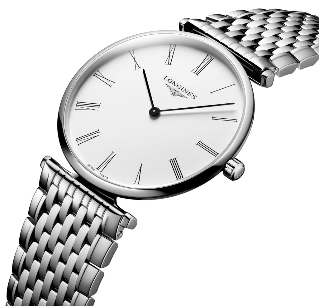 Longines La Grande Classique Stainless Steel White Dial Quartz Mens Watch L4.866.4.11.6 wholesalehk.shop