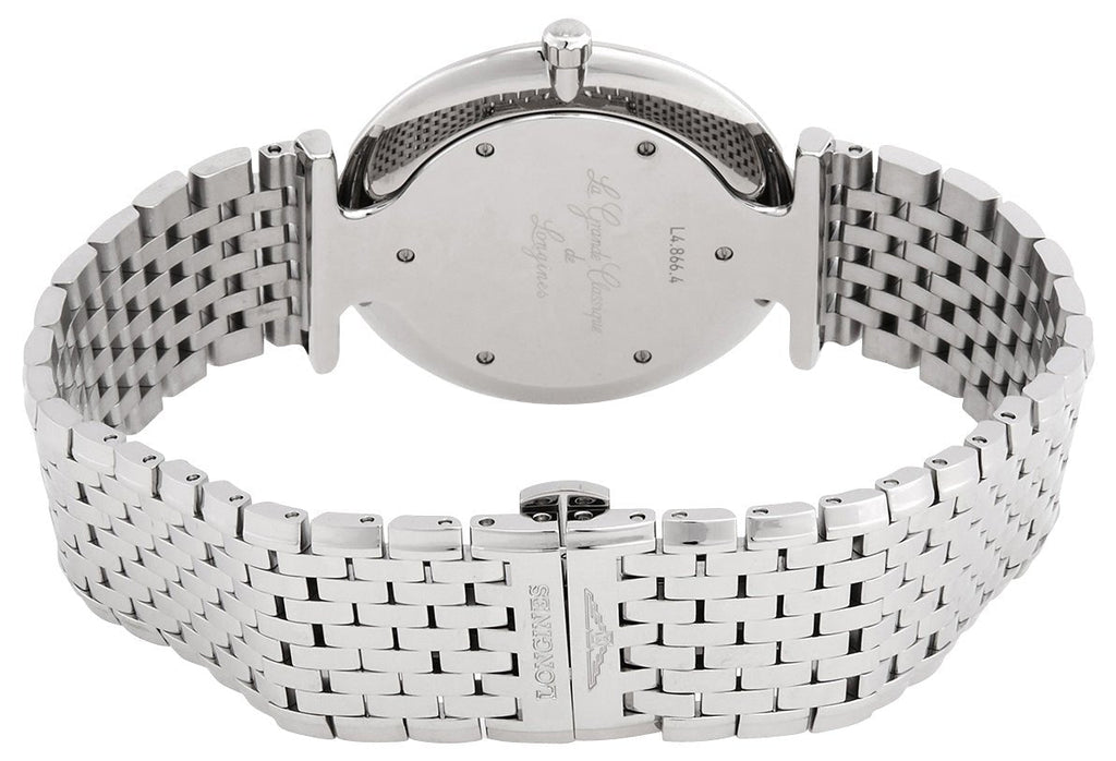 Longines La Grande Classique Stainless Steel White Dial Quartz Mens Watch L4.866.4.11.6 wholesalehk.shop