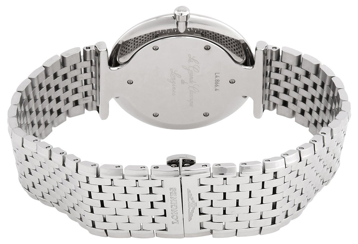 Longines La Grande Classique Stainless Steel White Dial Quartz Mens Watch L4.866.4.11.6 wholesalehk.shop