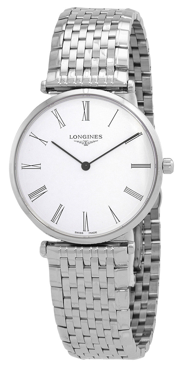 Longines La Grande Classique Stainless Steel White Dial Quartz Mens Watch L4.866.4.11.6 wholesalehk.shop
