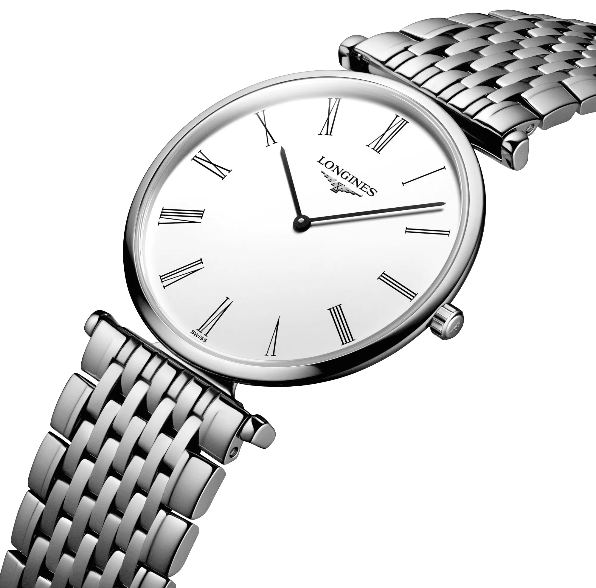 Longines La Grande Classique Stainless Steel White Dial Quartz Womens Watch L4.709.4.21.6 wholesalehk.shop