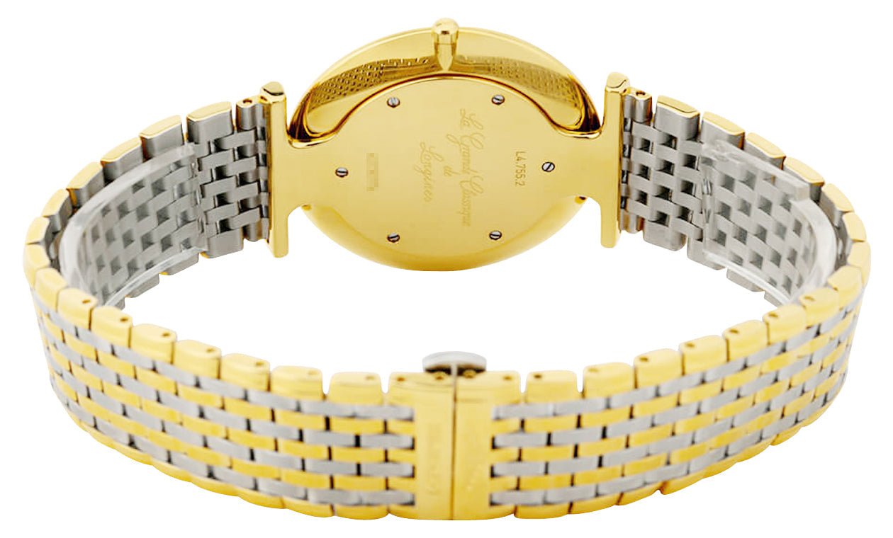 Longines La Grande Classique Yellow Gold PVD and Stainless Steel Gold-Tone Dial Quartz Unisex Watch L4.755.2.32.7 wholesalehk.shop