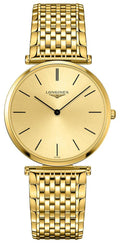 Longines La Grande Classique Yellow Gold PVD Gold-Tone Dial Quartz Unisex Watch L4.755.2.32.8 wholesalehk.shop