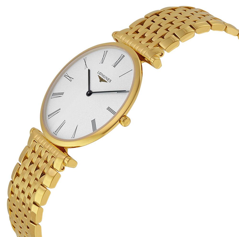 Longines La Grande Classique Yellow Gold PVD White Dial Quartz Unisex Watch L4.755.2.11.8 wholesalehk.shop