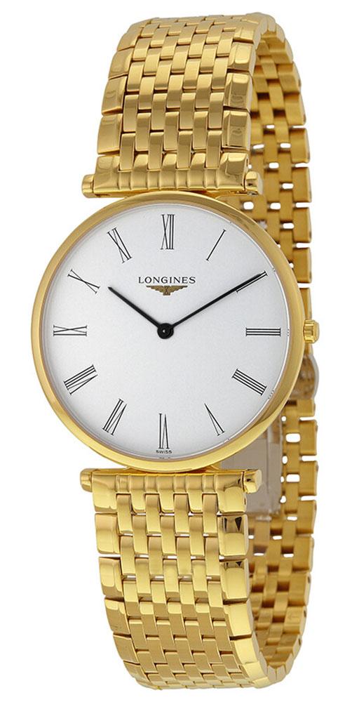 Longines La Grande Classique Yellow Gold PVD White Dial Quartz Unisex Watch L4.755.2.11.8 wholesalehk.shop