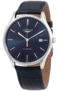 Longines Lyre Automatic Stainless Steel Blue Dial Blue Leather Strap Date Mens Watch L4.960.4.92.2 wholesalehk.shop