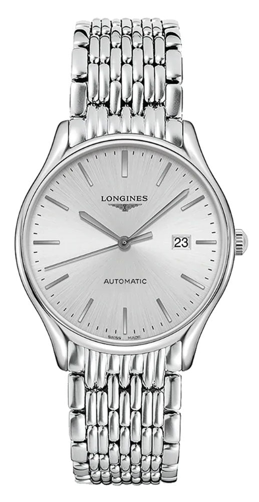 Longines Lyre Automatic Stainless Steel Silver Dial Date Mens Watch L4.961.4.72.6 wholesalehk.shop