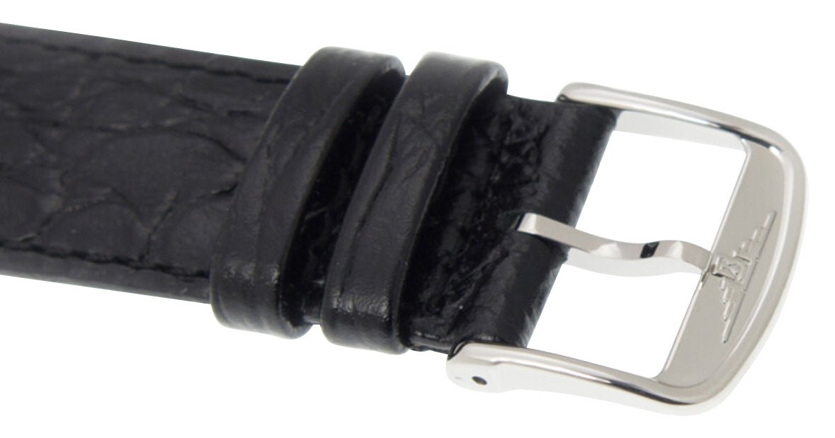 Longines Lyre Automatic Stainless Steel White Dial Black Leather Strap Date Mens Watch L4.960.4.11.2 wholesalehk.shop