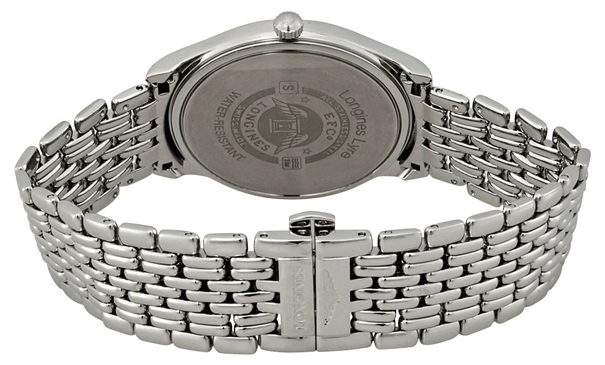Longines Lyre Stainless Steel White Dial Date Quartz Mens Watch L4.859.4.11.6 wholesalehk.shop