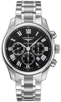 Longines Master Collection Automatic Chronograph Stainless Steel Black Dial Date Mens Watch L2.859.4.51.6 wholesalehk.shop