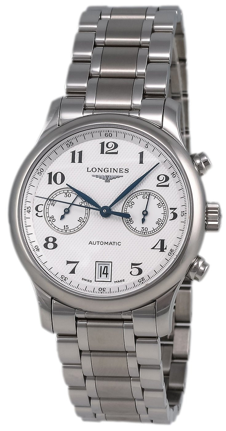 Longines Master Collection Automatic Chronograph Stainless Steel Mens Watch L2.669.4.78.6 wholesalehk.shop