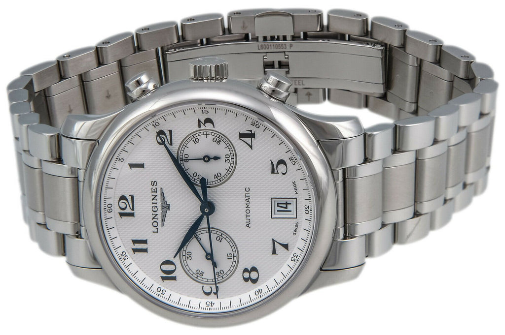 Longines Master Collection Automatic Chronograph Stainless Steel Mens Watch L2.669.4.78.6 wholesalehk.shop
