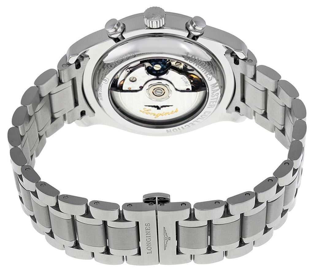 Longines Master Collection Automatic Chronograph Stainless Steel Silver-Tone Dial Date Mens Watch L2.759.4.78.6 wholesalehk.shop