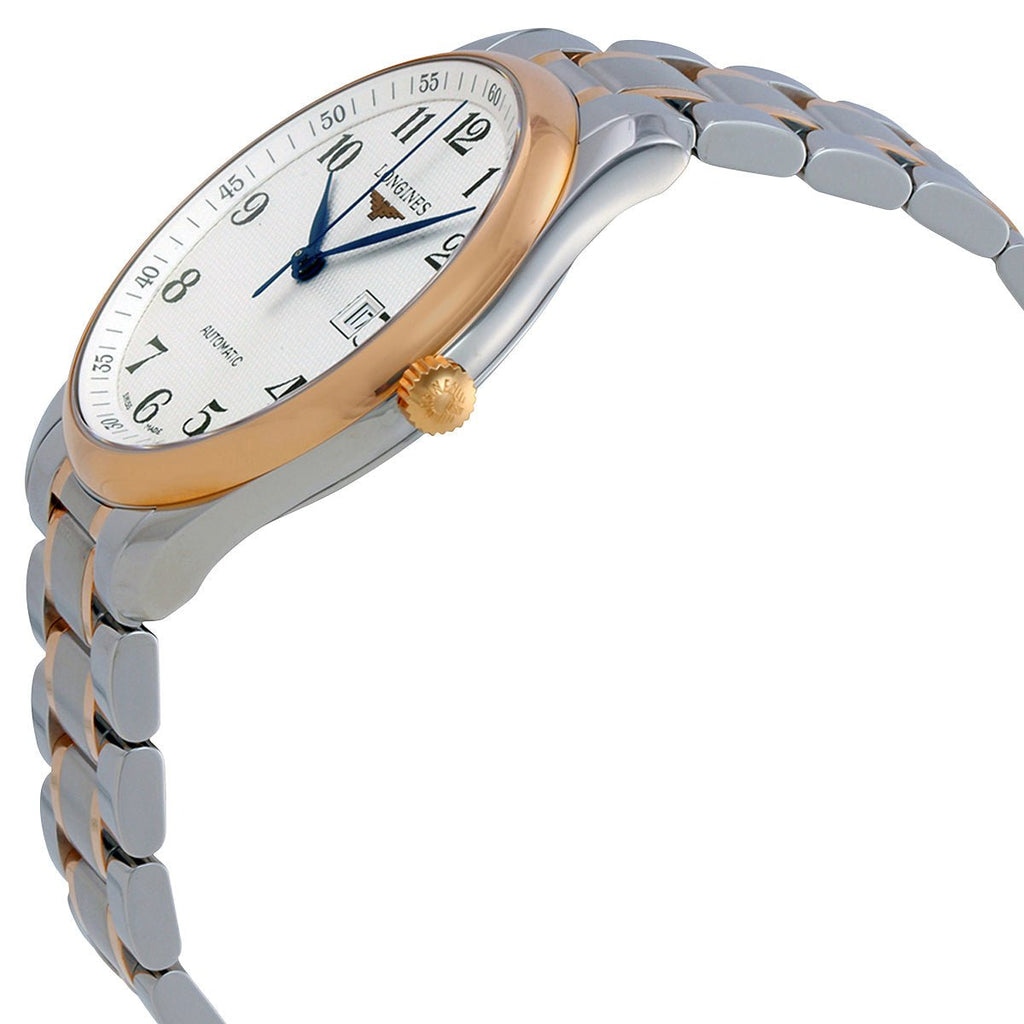 Longines Master Collection Automatic Stainless Steel & 18K Rose Gold Silver Dial Date Mens Watch L2.893.5.79.7 wholesalehk.shop