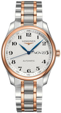 Longines Master Collection Automatic Stainless Steel and Rose Gold Silver Dial Day-Date Mens Watch L2.755.5.79.7 wholesalehk.shop