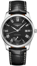 Longines Master Collection Automatic Stainless Steel Black Dial Black Leather Strap Date Power Reserve Mens Watch L2.908.4.51.7 wholesalehk.shop