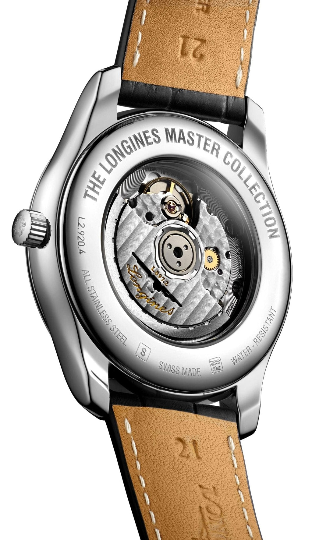 Longines Master Collection Automatic Stainless Steel Black Dial Black Leather Strap Date/Month Mens Watch L2.920.4.51.7 wholesalehk.shop